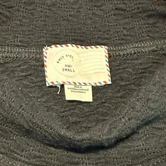 🔥 Host Pick 🔥Anthropologie Postmark textured black sweater size small - Picture 8 of 9
